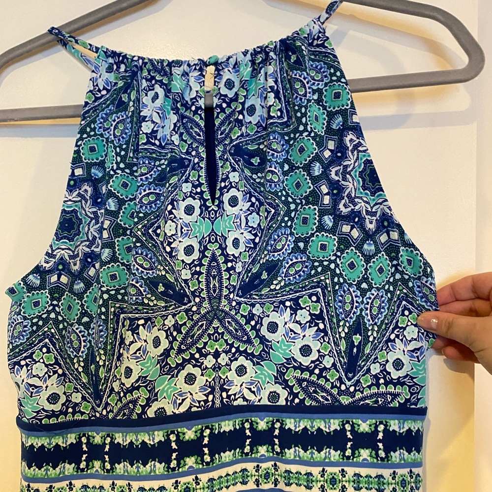 Stretchy Maxi Dress with Key Hole Opening